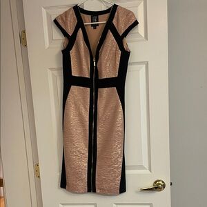Jax Black and Gold Mini Dress